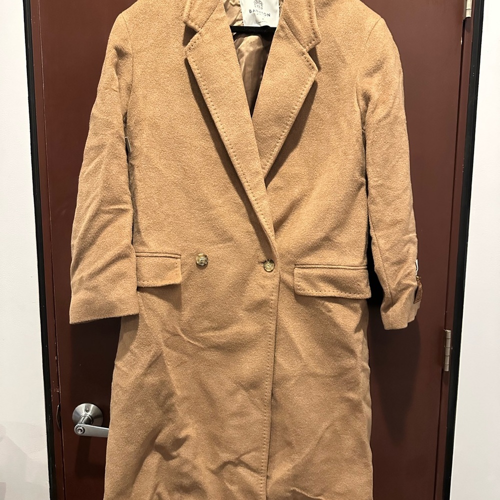 NWT Babaton / Aritzia Camel Hair + Wool Double-Breasted Women's Coat